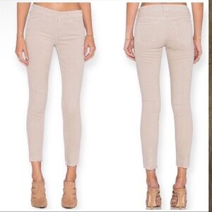 MOTHER looker Ankle fray  Jeans hopscotch corduroy 26